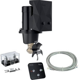 Комплект подруливающего устройства Quick 1.4кВт, 30кгс, 12В, 125мм с туннелем, кабелем и пультом